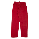 REPLAY Womens Trousers Red Regular Straight W31 L30