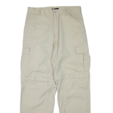 LGO Cargo Mens Trousers Beige Regular Straight W32 L31