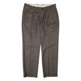 Womens Trousers Brown Regular Tapered W36 L30