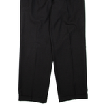 Mens Trousers Black Regular Straight W32 L29