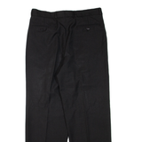 Mens Trousers Black Regular Straight W32 L29