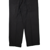 Mens Trousers Black Regular Straight W32 L29