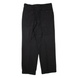 Mens Trousers Black Regular Straight W32 L29