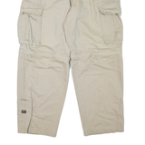 Cargo Mens Trousers Beige Regular Straight W34 L29