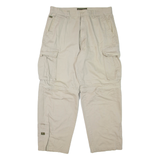 Cargo Mens Trousers Beige Regular Straight W34 L29
