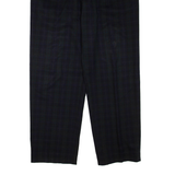 GINO RIZZI Check Mens Trousers Green Regular Tapered W34 L31