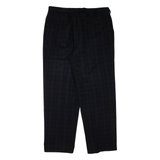 GINO RIZZI Check Mens Trousers Green Regular Tapered W34 L31