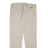 CARHARTT Club Mens Trousers Beige Regular Tapered W36 L33