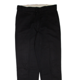 DICKIES Mens Trousers Black Regular Straight W36 L33