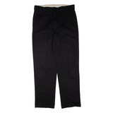 DICKIES Mens Trousers Black Regular Straight W36 L33