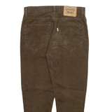 LEVI'S Altered Womens Corduroy Trousers Brown Relaxed Tapered W30 L25
