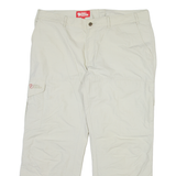 FJÄLLRÄVEN Outdoor Mens Trousers Cream Relaxed Straight W36 L27