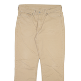 LEVI'S 514 Mens Trousers Beige Slim Straight W36 L30