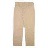 LEVI'S 514 Mens Trousers Beige Slim Straight W36 L30
