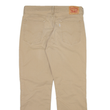 LEVI'S 514 Mens Trousers Beige Slim Straight W36 L30