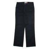 PSYCHO INTERNATIONAL Womens Trousers Black Regular Bootcut W30 L31