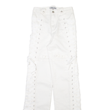 I AM GIA Womens Trousers White Slim Bootcut W25 L34