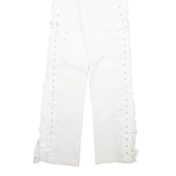 I AM GIA Womens Trousers White Slim Bootcut W25 L34