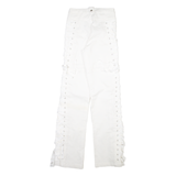 I AM GIA Womens Trousers White Slim Bootcut W25 L34