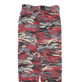 MISSGUIDED Camo Womens Trousers Red Regular Tapered W26 L29