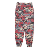 MISSGUIDED Camo Womens Trousers Red Regular Tapered W26 L29