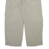 SALEWA Detachable Legs Mens Trousers Beige Relaxed Straight W36 L27