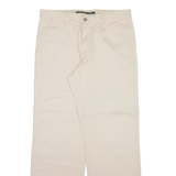 DOCKERS Mens Trousers Cream Slim Straight W32 L32