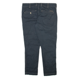 DICKIES Womens Trousers Blue Slim Tapered W32 L27