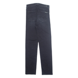 7 FOR ALL MANKIND Womens Jeans Black Regular Skinny Stone Wash W28 L30