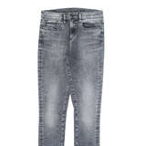 CALVIN KLEIN JEANS Mens Jeans Grey Regular Skinny Charcoal Wash W28 L34