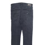 TOMMY HILFIGER Mens Jeans Grey Regular Tapered Stone Wash W32 L32