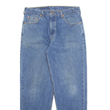 LEVI'S Womens Jeans Blue Regular Straight Stone Wash W34 L32