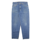 LEVI'S Womens Jeans Blue Regular Straight Stone Wash W34 L32