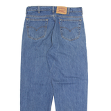 LEVI'S Womens Jeans Blue Regular Straight Stone Wash W34 L32