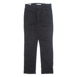 LEVI'S Womens Jeans Black Regular Tapered W29 L27
