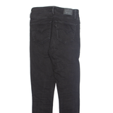 LEVI'S Womens Jeans Black Regular Skinny W26 L30