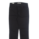 LEVI'S Womens Jeans Black Regular Straight W29 L30
