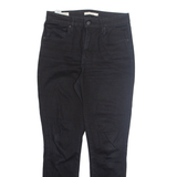 LEVI'S Womens Jeans Black Regular Skinny W31 L29