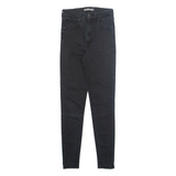 LEVI'S Womens Jeans Black Regular Skinny W28 L30