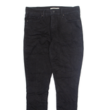 LEVI'S Womens Jeans Black Regular Skinny W32 L32