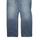 LEVI'S 514 Jeans Distressed Mens Blue Slim Straight W34 L30