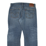LEVI'S 514 Jeans Distressed Mens Blue Slim Straight W34 L30