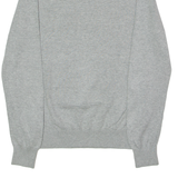 TOMMY HILFIGER Mens Patterned Jumper Grey Striped V-Neck Tight Knit XS