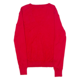 POLO RALPH LAUREN Mens Jumper Red V-Neck Tight Knit S