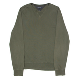 TOMMY HILFIGER Fit Mens Jumper Green Crew Neck Tight Knit XL