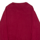 POLO RALPH LAUREN Mens Jumper Red V-Neck 90s Tight Knit XL