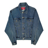 Wrangler Denim Jacket - Small Blue Cotton