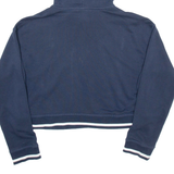 ADIDAS Cropped Womens Blue Hoodie UK 8