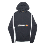 ELLESSE Womens Black Hoodie Nylon UK 8