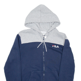 FILA Mens Blue Hoodie Full Zip M